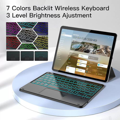 Backlit Slim Bluetooth Keyboard for Tablets