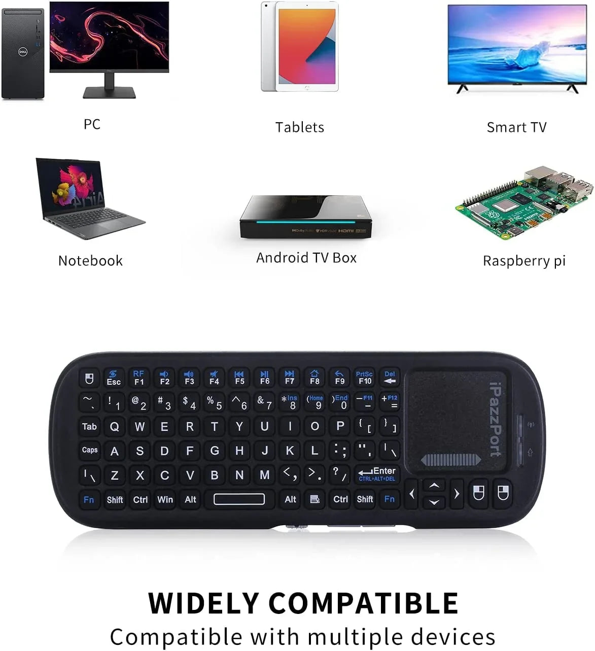 Mini Smart Keyboard with Touchpad